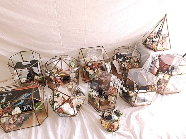 Sewa Box Terrarium Seserahan Kaca Bintaro - Cendana Seserahan